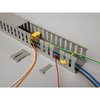 Kable Kontrol PVC Open Slot Wire Duct - 1" W x 1" H x 6.5' L  - 12 pcs - Gray PFOS1X1S